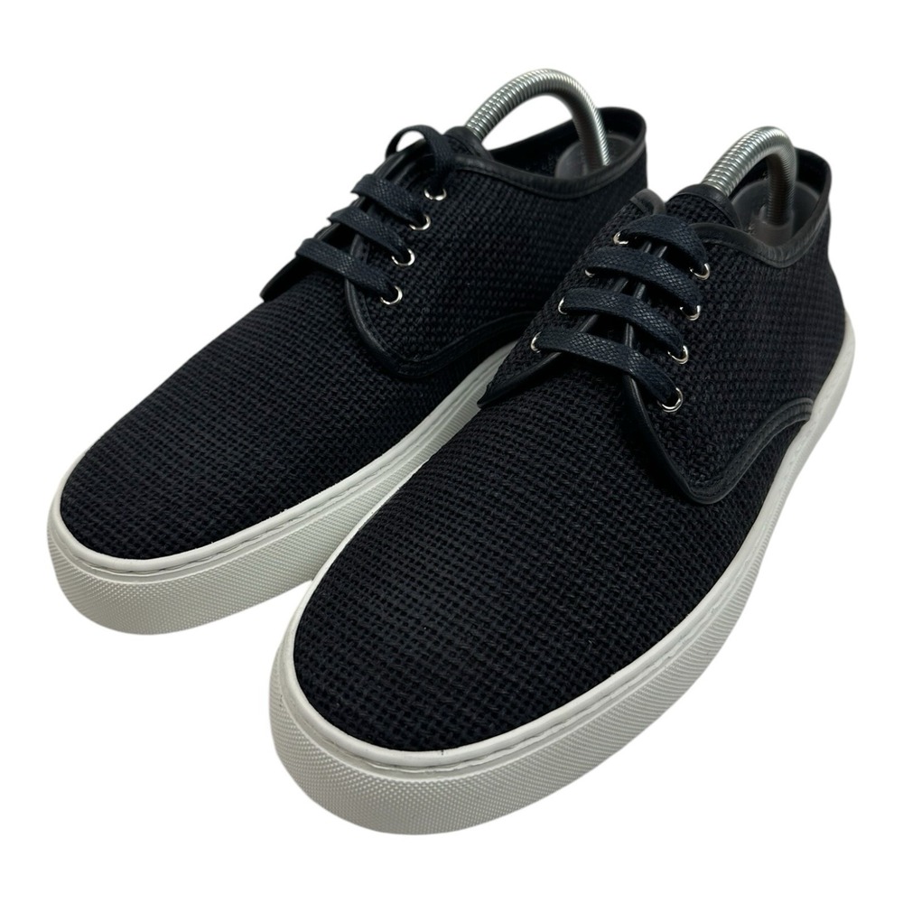 Ralph Lauren Purple Label Jeromy Linen Net Navy Sneaker Shoes Size US 8E New